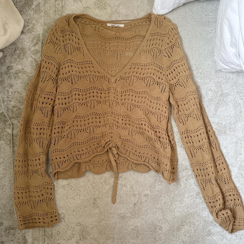 O'Neill Women's Brown V-Neck Sweater